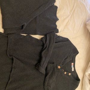 Free People Hailee sweater set in black